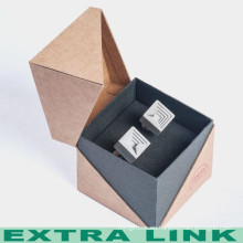 Caja de regalo moderna de encargo de la cartulina de papel de lujo de la cartulina de papel del diseño único de alta calidad